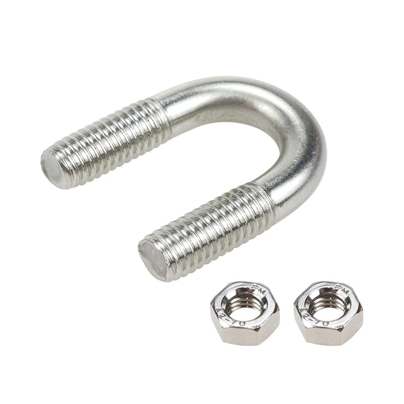 Sscon 10Pcs M6x10 304 Stainless Steel U-Bolt Fastener for 10mm Pipe Dia - Image 5